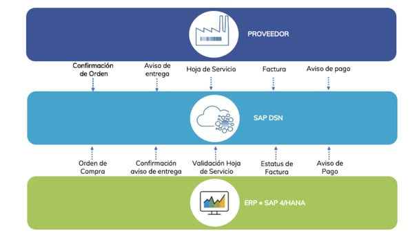 Gráfico de Funcionalidades de SAP DSN