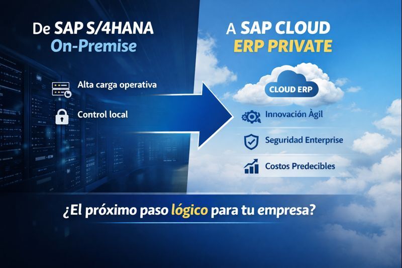 Ventajas De Migrar De Sap S/4hana On-premise A Sap Cloud Erp Private