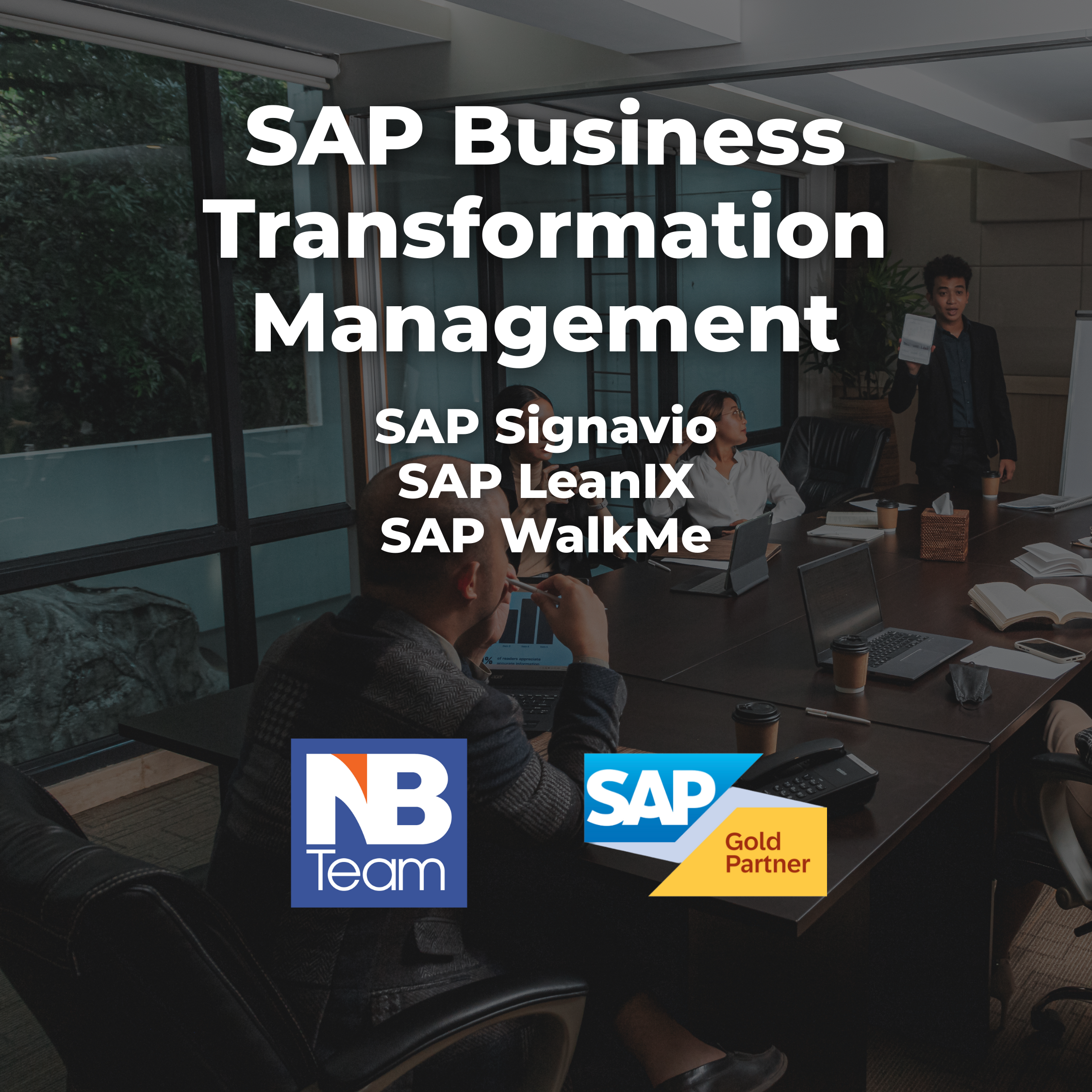 Transformación digital con SAP Business Transformation Management, SAP Signavio, SAP LeanIX y SAP WalkMe
